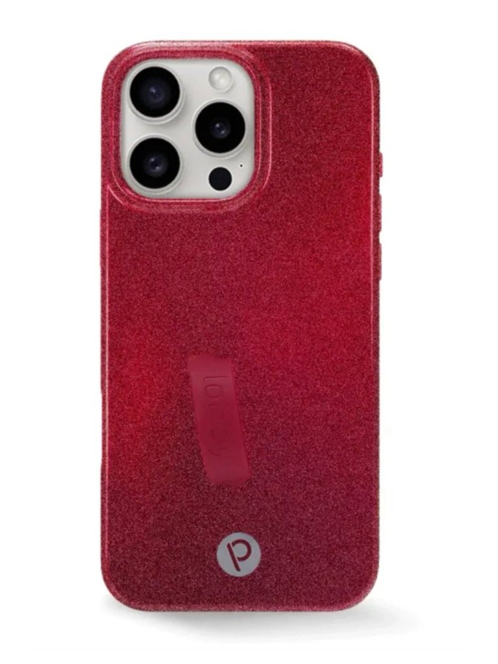 NWT Loopy MAROON SHIMMER iPhone 15 Pro Max Phone Case - Righty